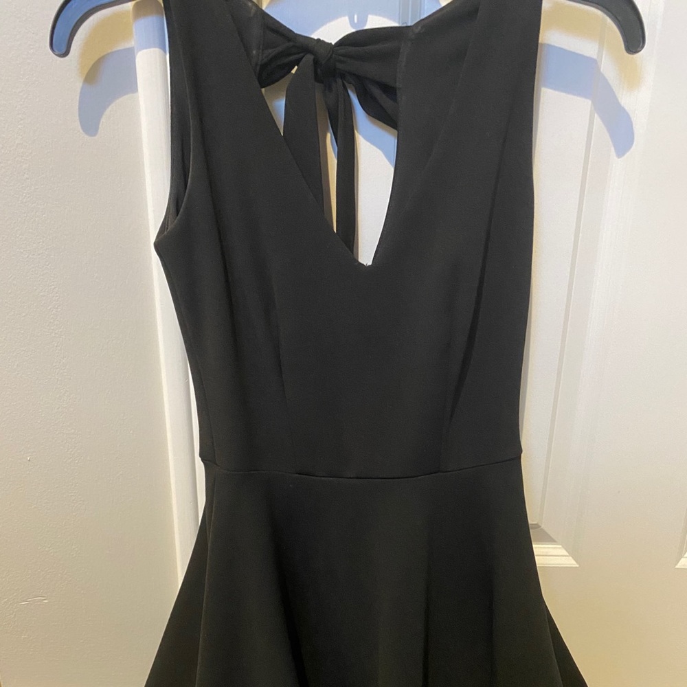 Black skater dress